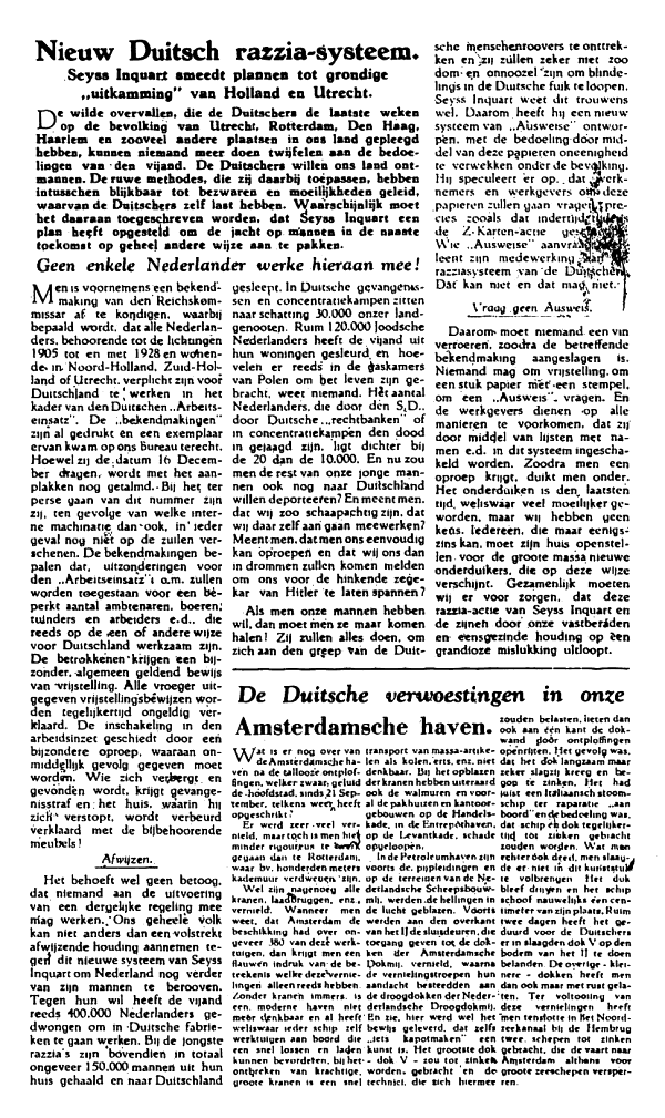 Het Parool; 26 december 1944; blz. 4; 