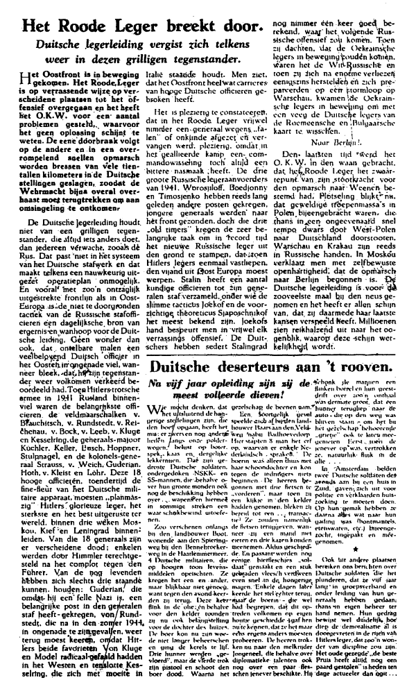 Het Parool; 23 januari 1945; blz. 4; 