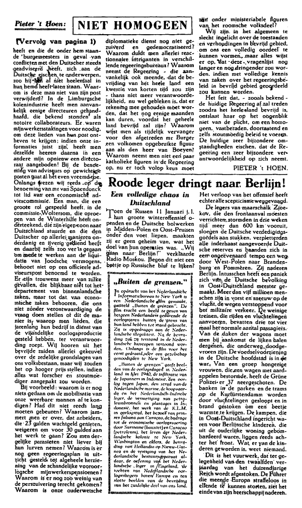 Het Parool; 6 februari 1945; blz. 2; 