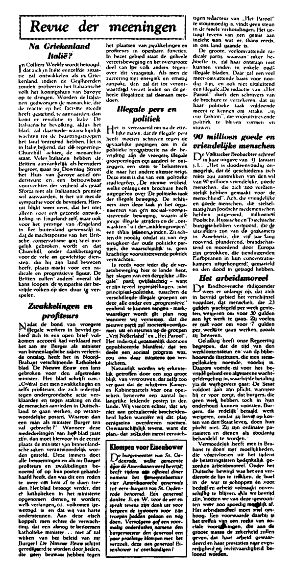 Het Parool; 20 februari 1945; blz. 3; 