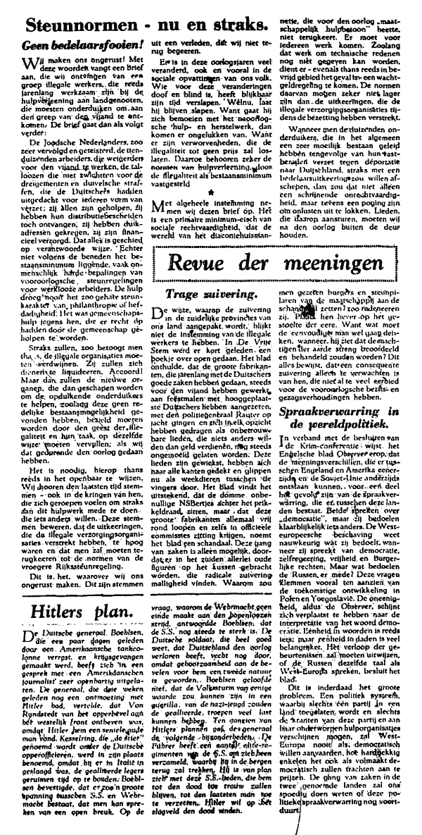 Het Parool; 10 april 1945; blz. 3; 