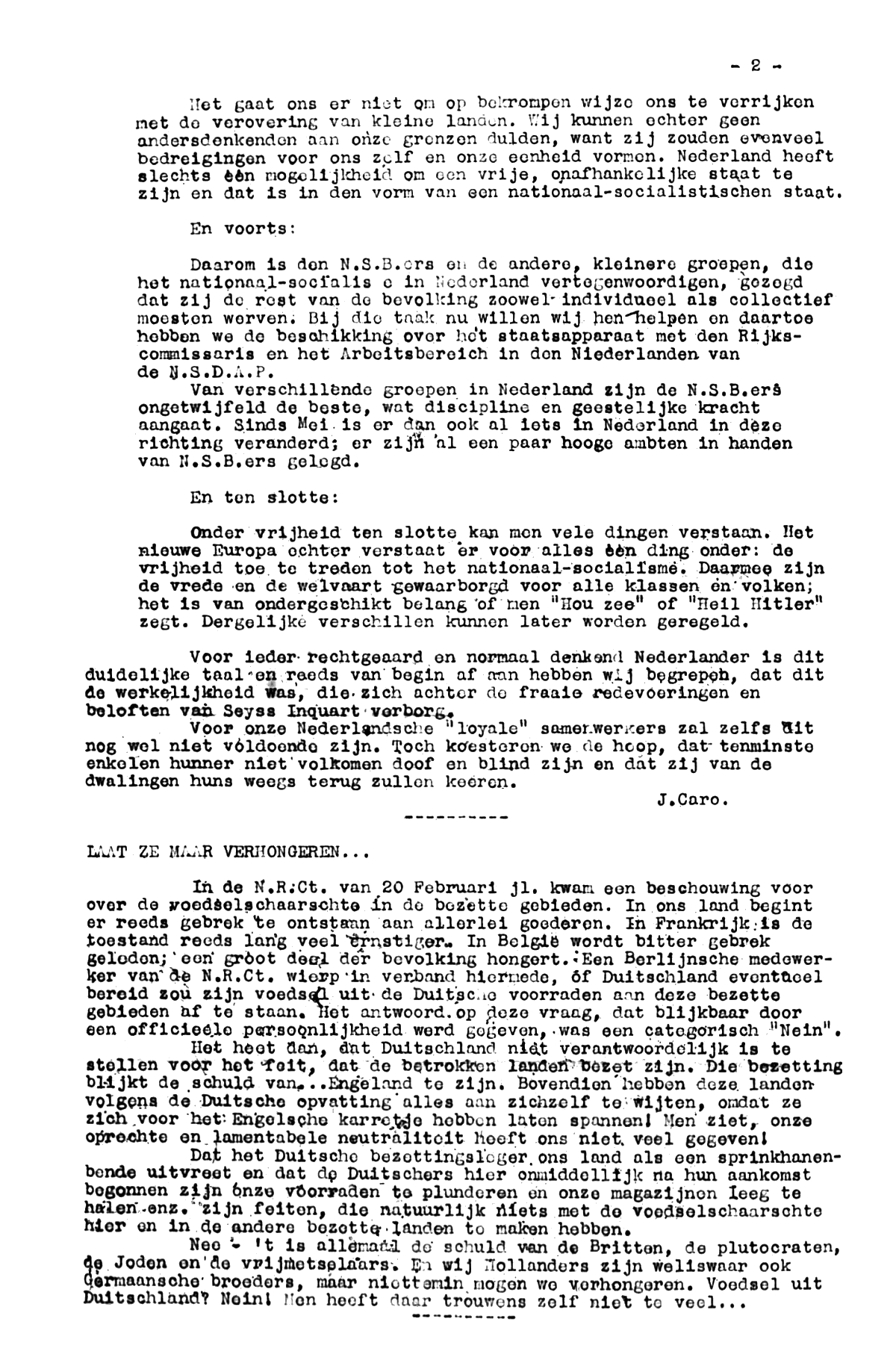 Nieuwsbrief van Pieter 't Hoen; 10 april 1941; blz. 2; 