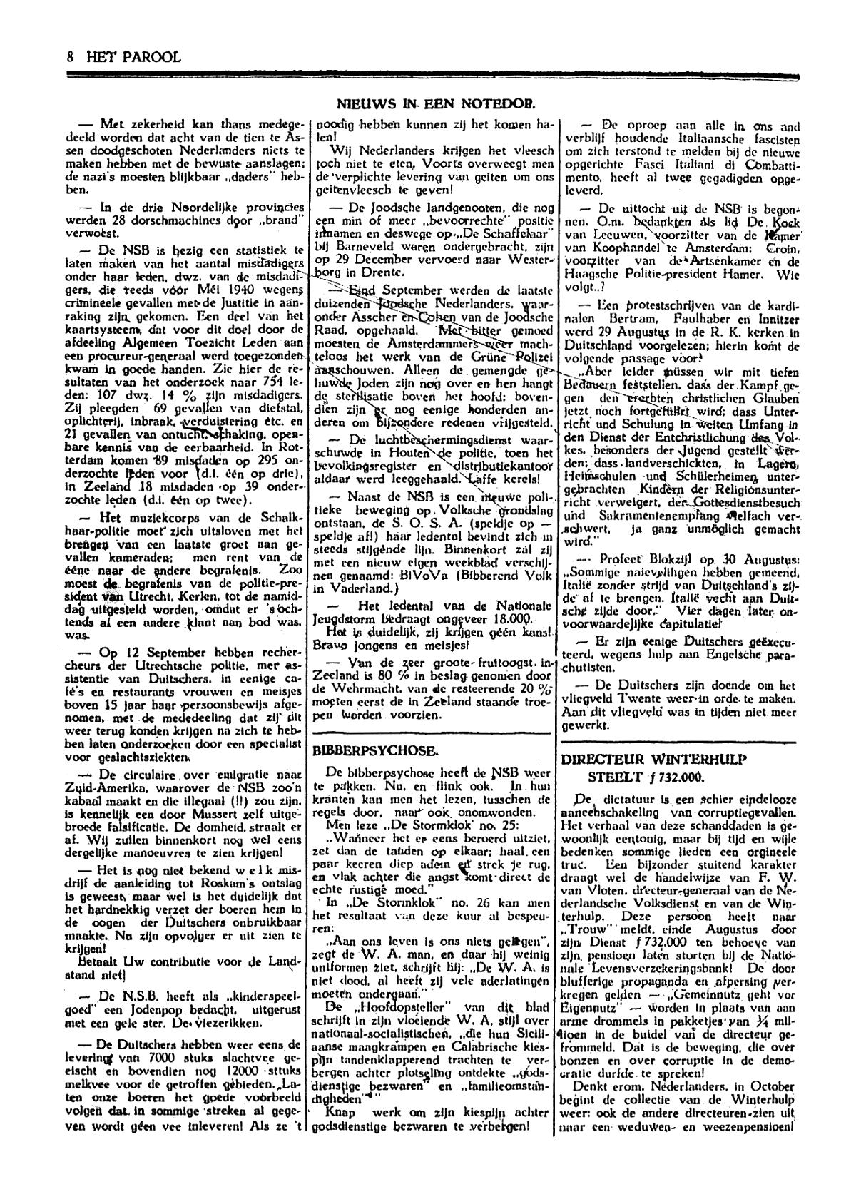 Het Parool; 15 oktober 1943; blz. 8; 