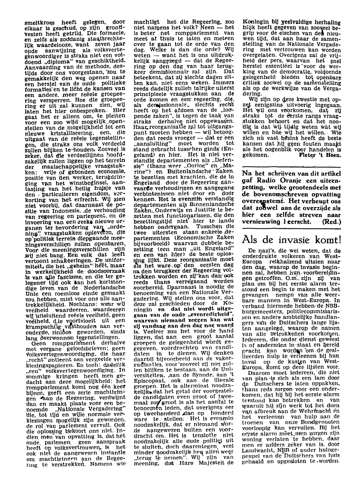 Het Parool; 26 april 1944; blz. 4; 