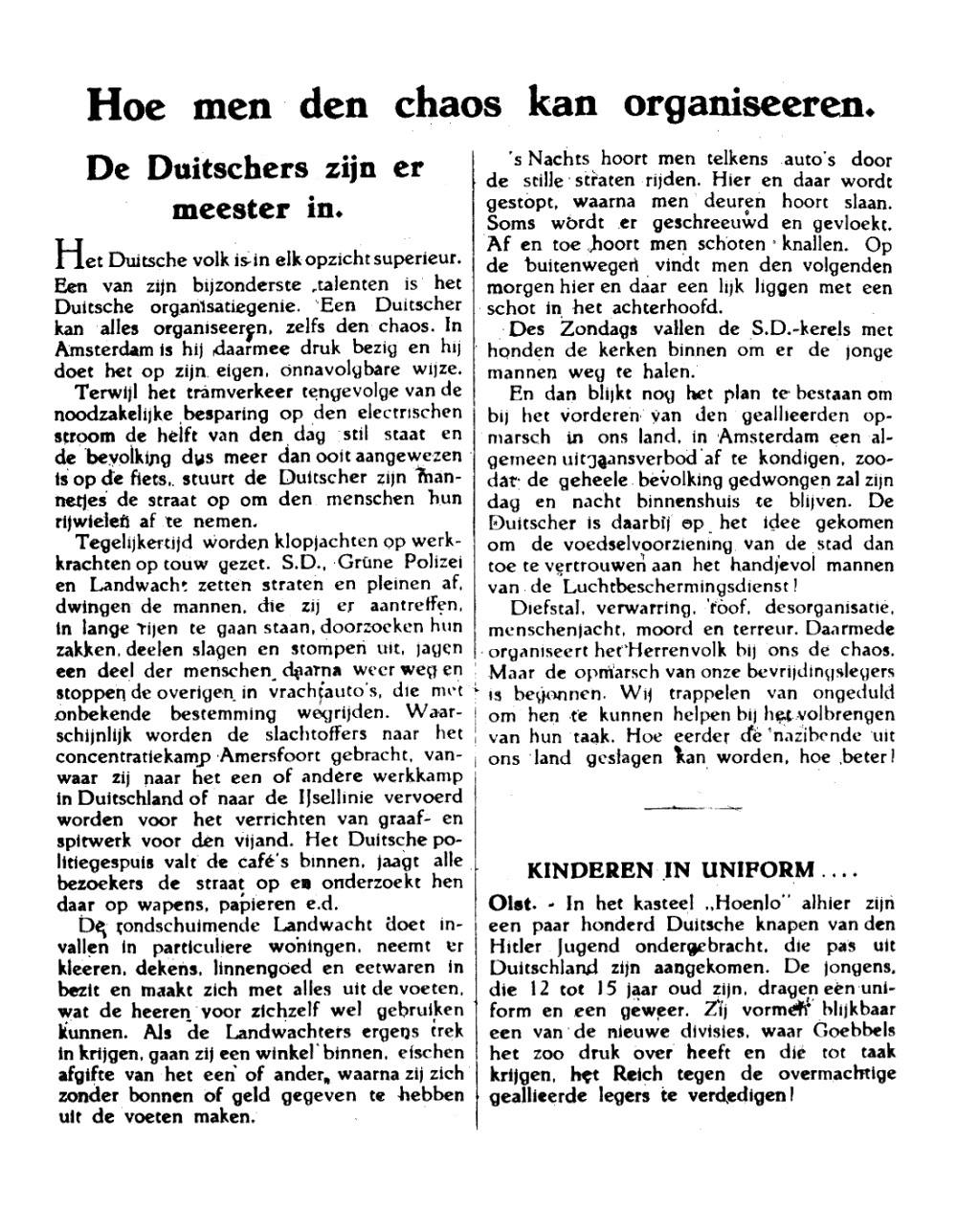 Het Parool; 19 september 1944; blz. 2; 