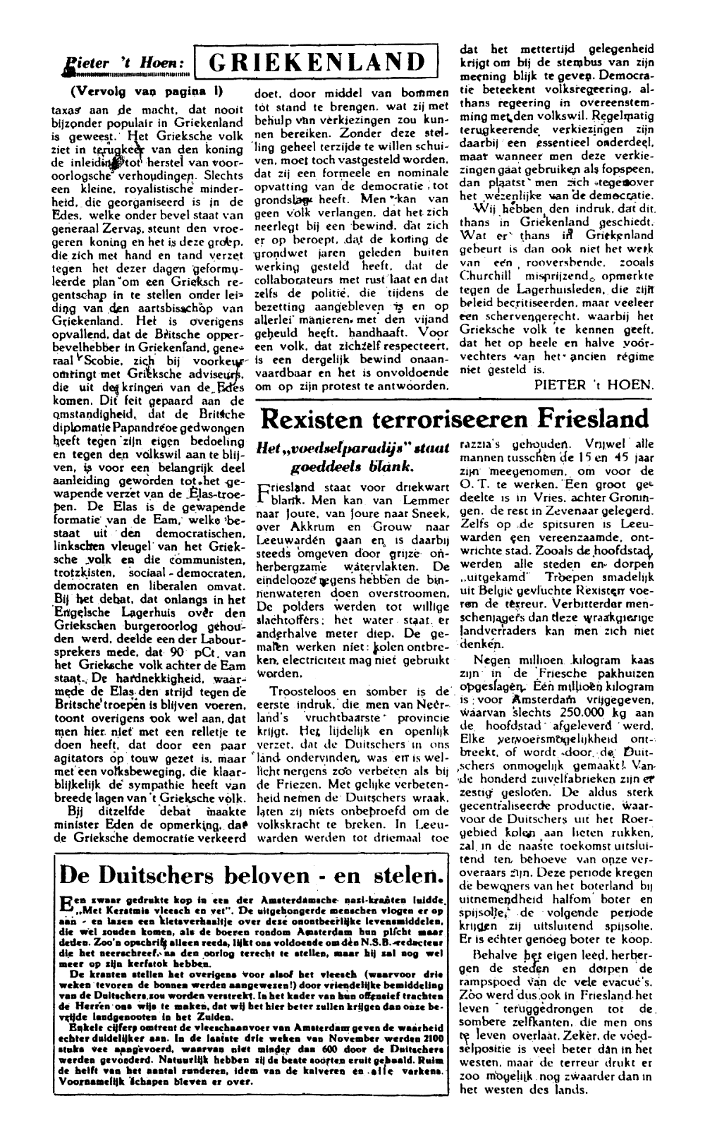 Het Parool; 26 december 1944; blz. 2; 