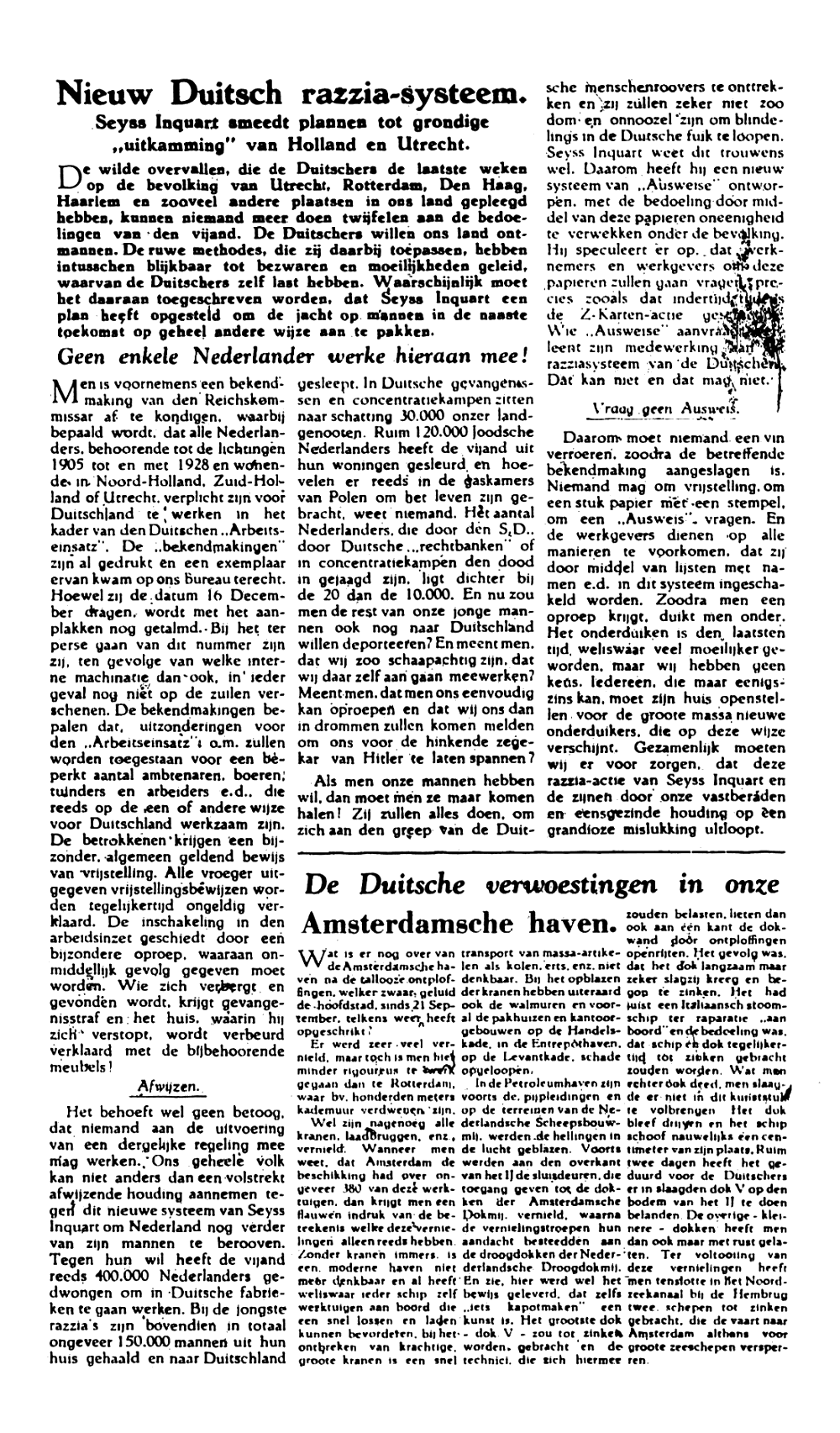 Het Parool; 26 december 1944; blz. 4; 