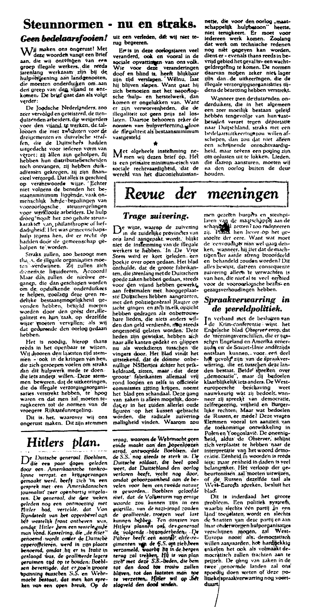 Het Parool; 10 april 1945; blz. 3; 